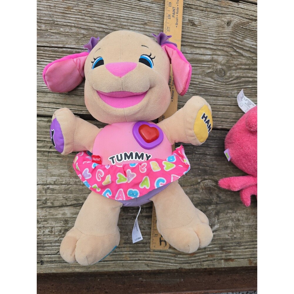 Fisher-Price LAUGH & LEARN SINGING TALKING GIRL DOG Plush STUFFED ANIMAL 2012